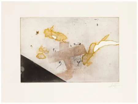 版画 Tàpies - Equation Series Plate 3