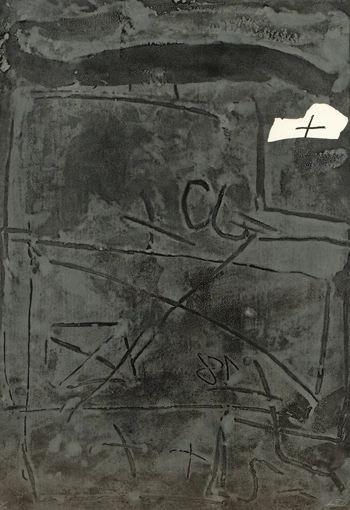 版画 Tàpies - Espoir
