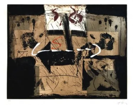 蚀刻版画 Tàpies - Flecha