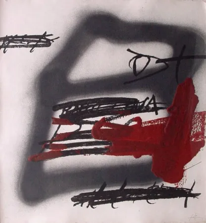 蚀刻版画 Tàpies - FORMA OMBREJADA