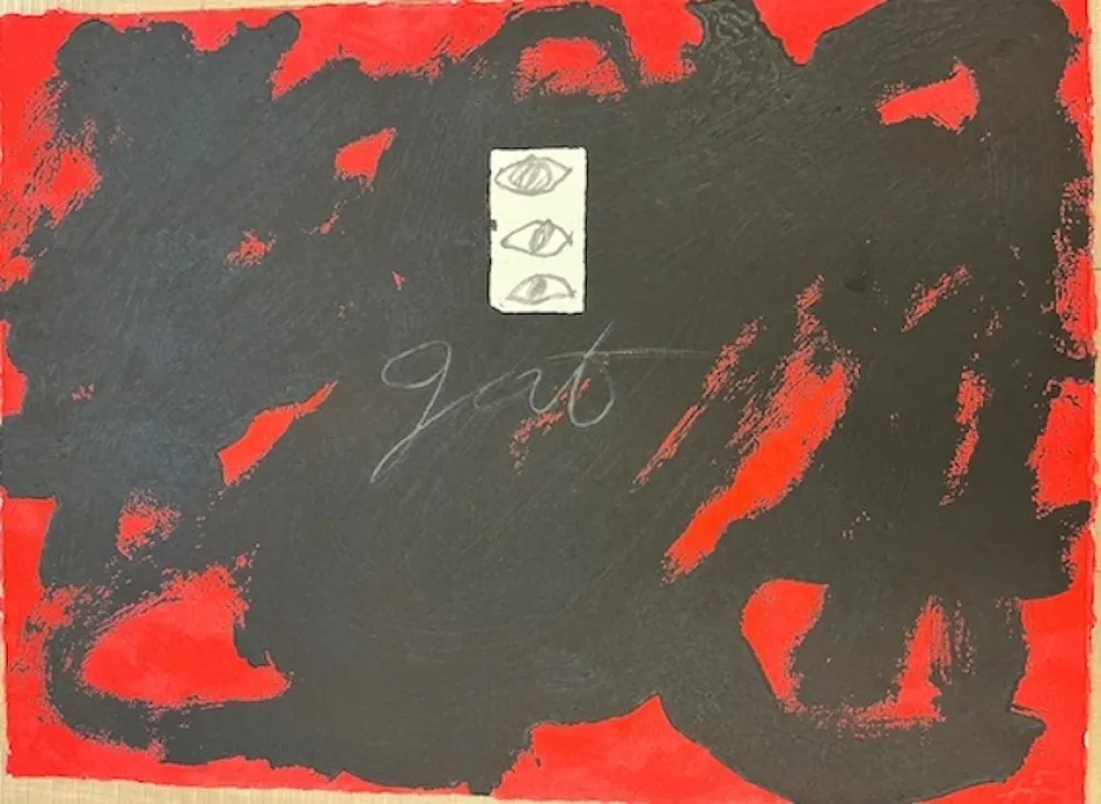 蚀刻版画 Tàpies - Gat