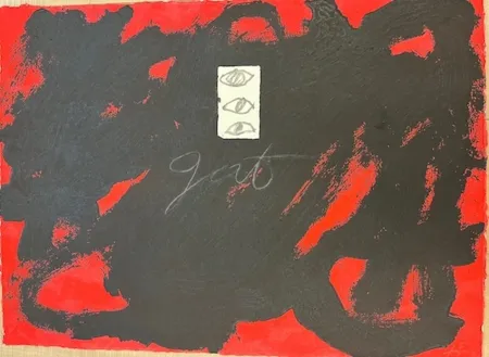 蚀刻版画 Tàpies - Gat