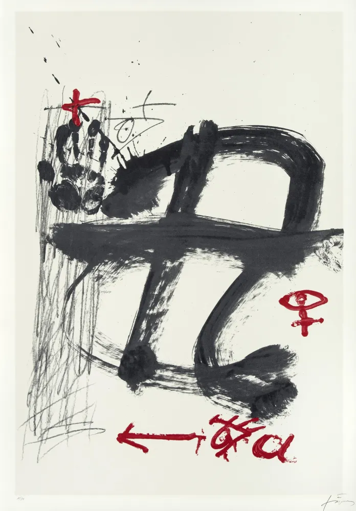 丝网印刷 Tàpies - Inicials (AVL Zürich)