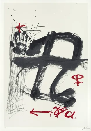 丝网印刷 Tàpies - Inicials (AVL Zürich)