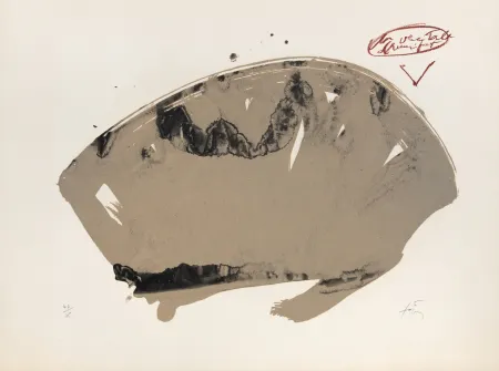 石版画 Tàpies - L'Éventail 