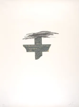 石版画 Tàpies - Llambrec 1