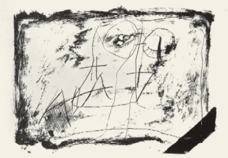 石版画 Tàpies - Llambrec 11