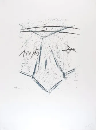 石版画 Tàpies - Llambrec 12