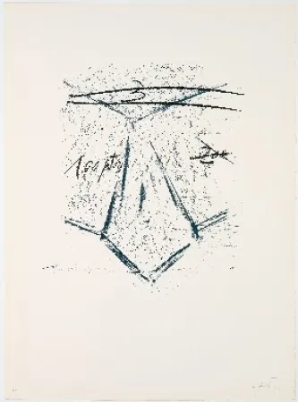 石版画 Tàpies - Llambrec 12