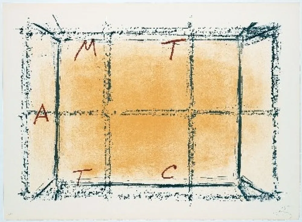 石版画 Tàpies - Llambrec 18