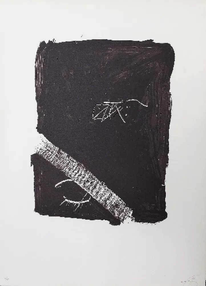 石版画 Tàpies - LLambrec 5