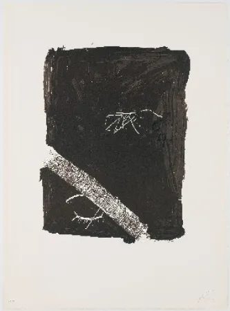 石版画 Tàpies - Llambrec 5