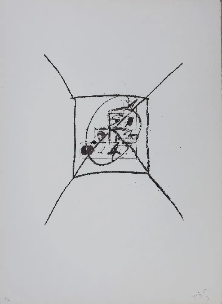 石版画 Tàpies - LLambrec 9
