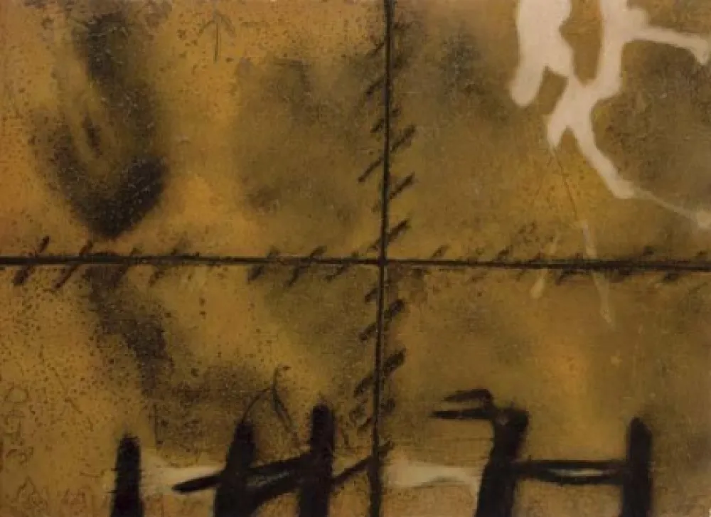 版画 Tàpies - Matière