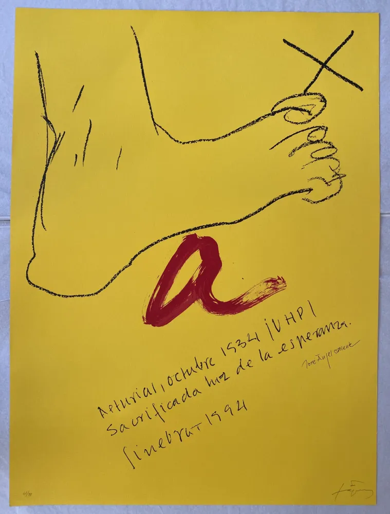 石版画 Tàpies - N/A