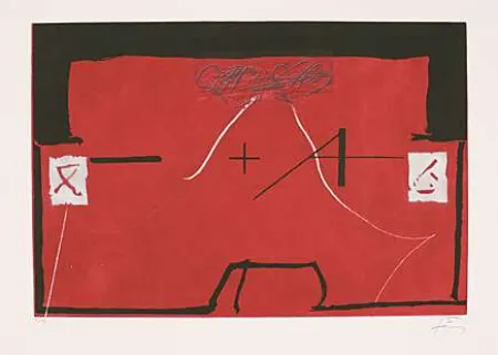 版画 Tàpies - Ohne Titel