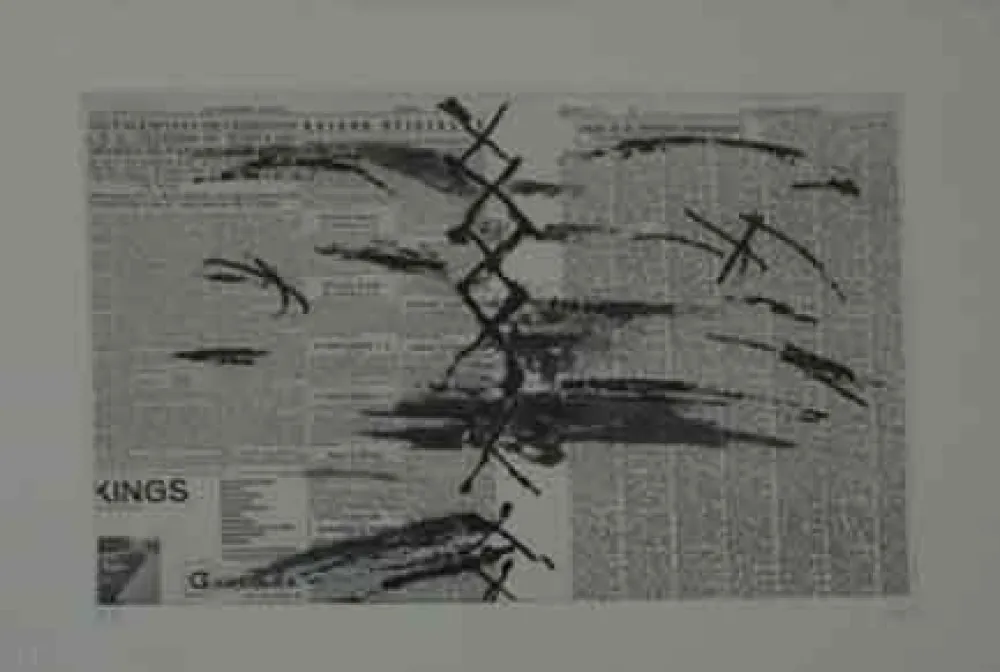 蚀刻版画 Tàpies - PAPIER JOURNAL