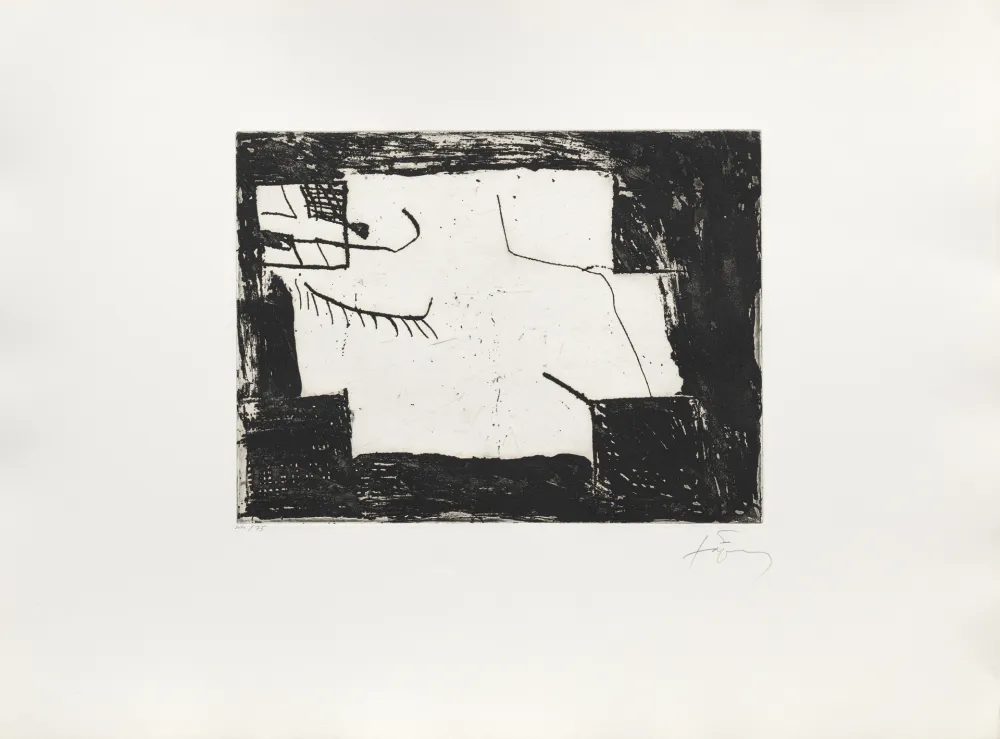 版画 Tàpies - Paupière