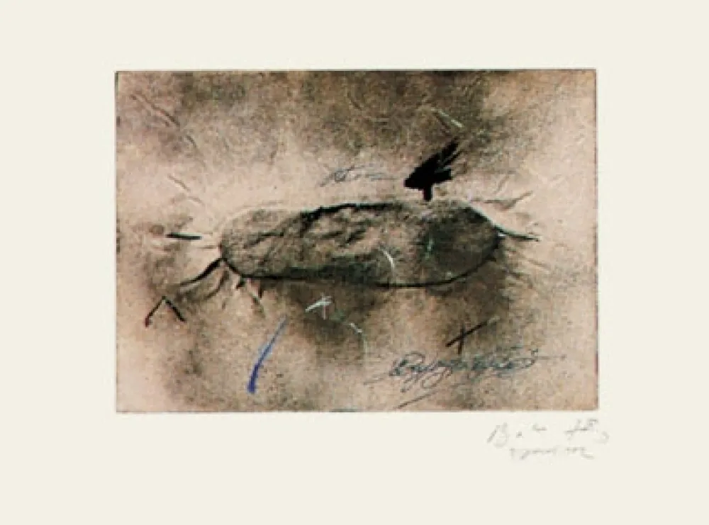 版画 Tàpies - Petjada i Signatures 