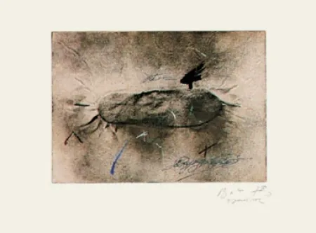 版画 Tàpies - Petjada i Signatures 