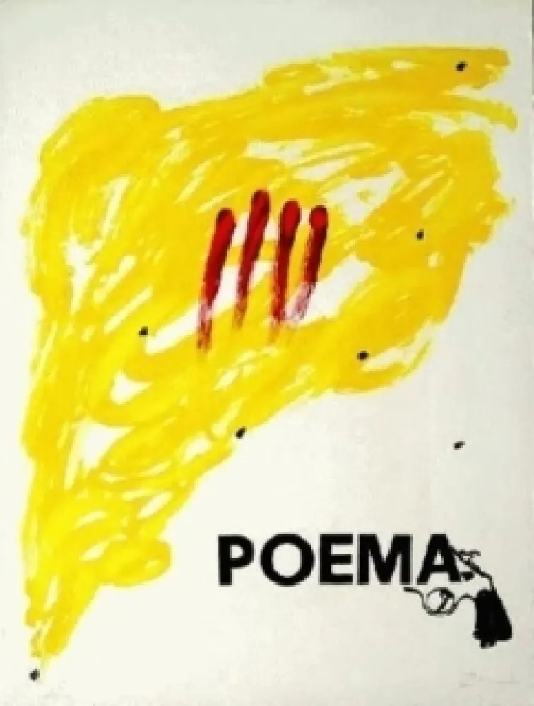 石版画 Tàpies - Poema
