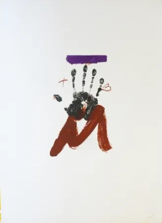 石版画 Tàpies - Poems 2