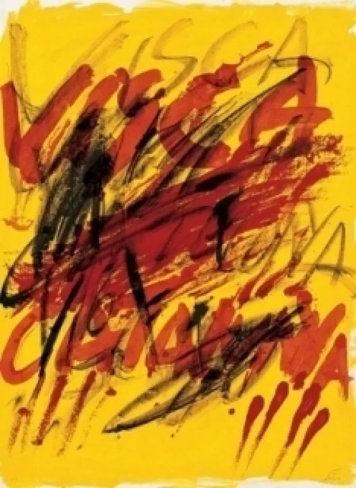 石版画 Tàpies - Poems-6