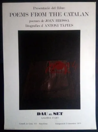 海报 Tàpies - Poems from the Catalan - Tàpies / Brossa 1973
