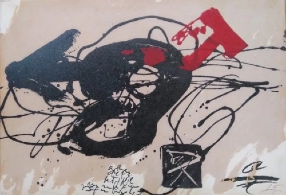 蚀刻版画 Tàpies - Primer Congreso Nacional de Neuropedriatria