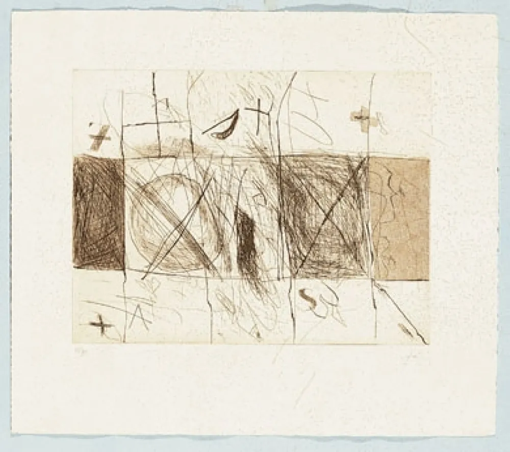 版画 Tàpies - Quadrats i Grafismes 