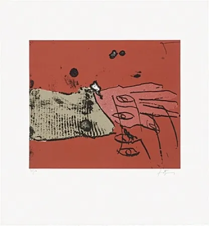 蚀刻版画 Tàpies - Quatre ulls