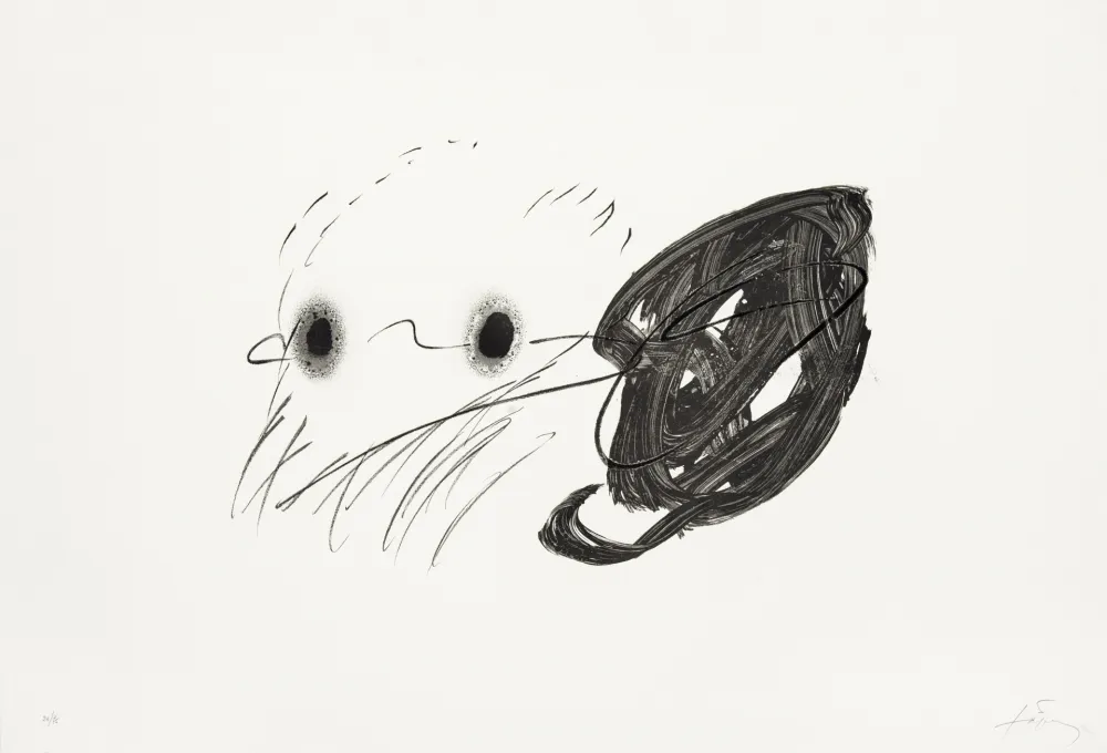 石版画 Tàpies - Regard