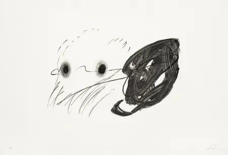 石版画 Tàpies - Regard