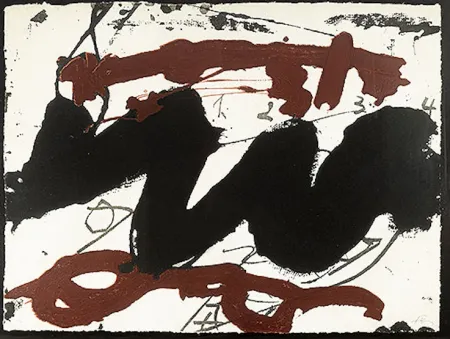 蚀刻飞尘法 Tàpies - Roig I negre 2