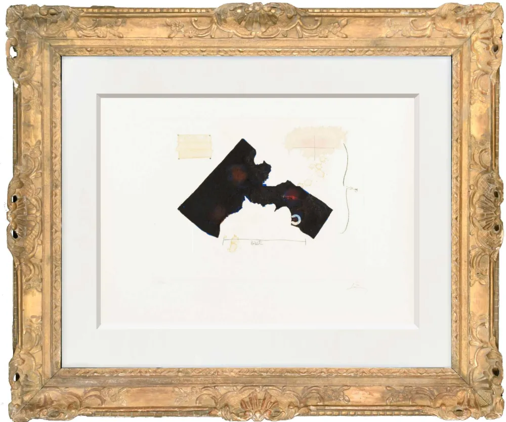 金刚砂版画 Tàpies -  Sans titre - 1985