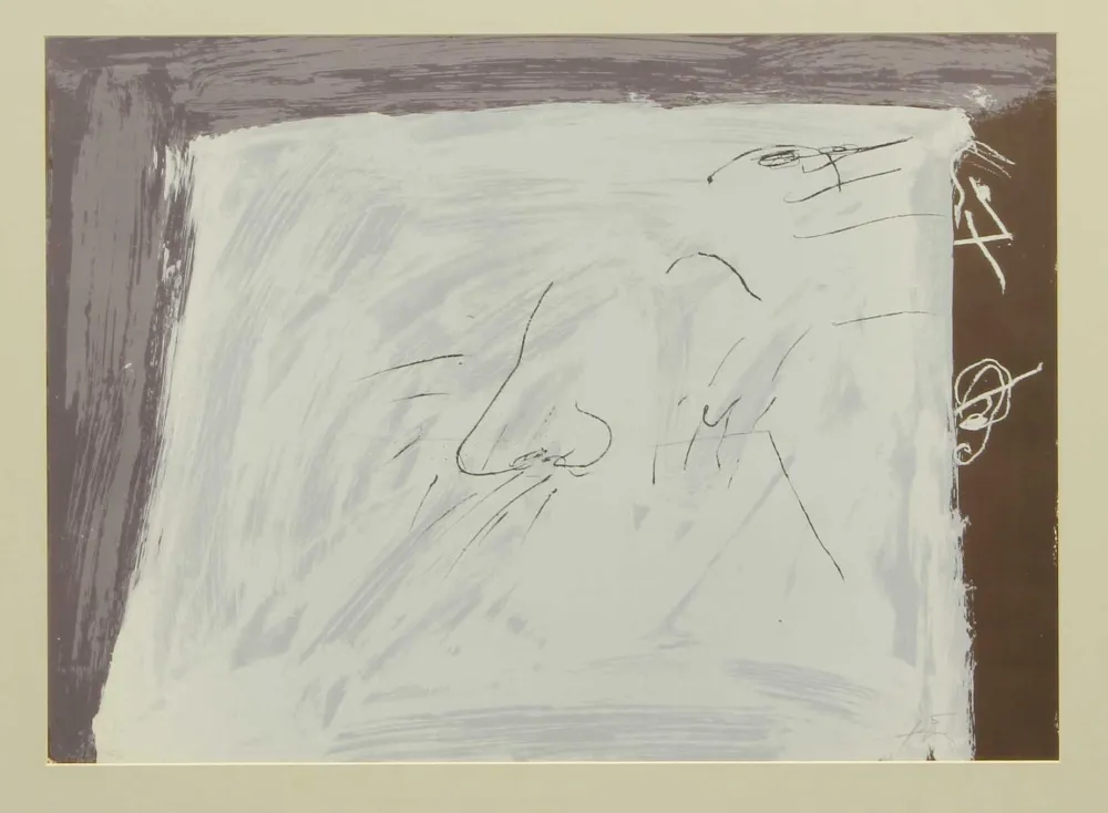 石版画 Tàpies - SENZA TITOLO