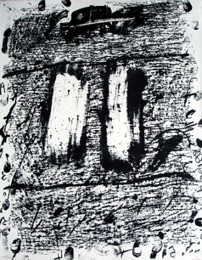 石版画 Tàpies - Senza titolo