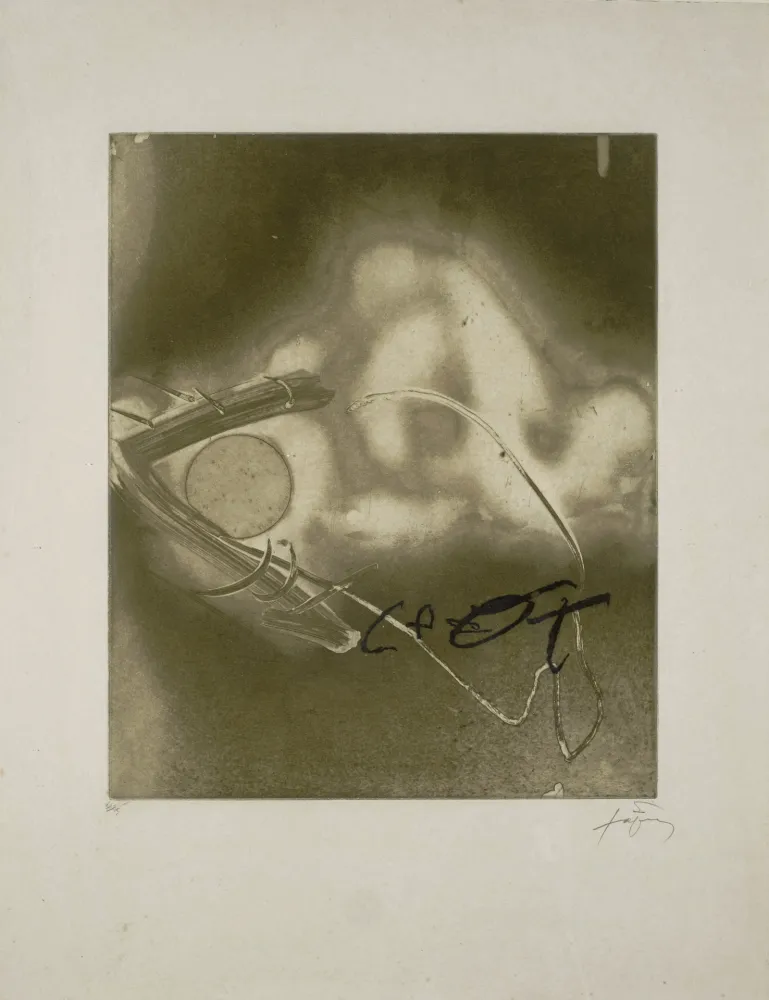 版画 Tàpies - '' Sextina '' 