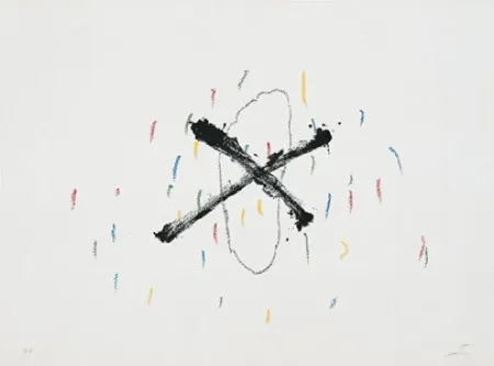 石版画 Tàpies - Silenci