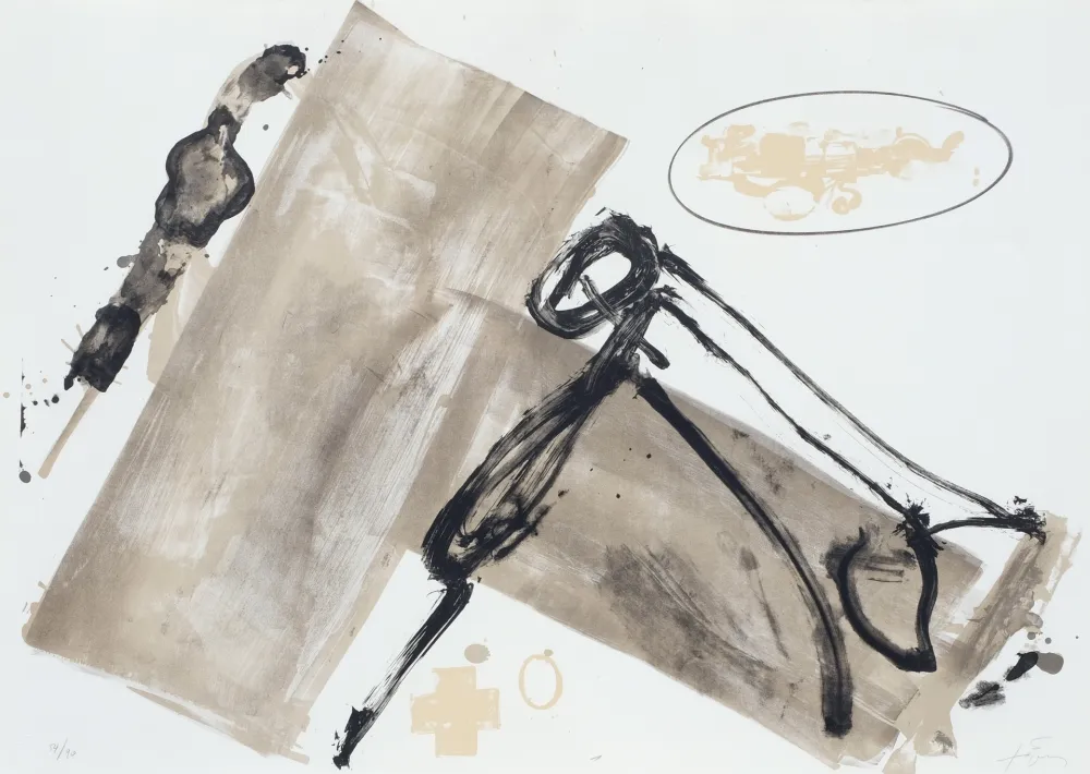 石版画 Tàpies - Suite 63 x 90 (No 1)