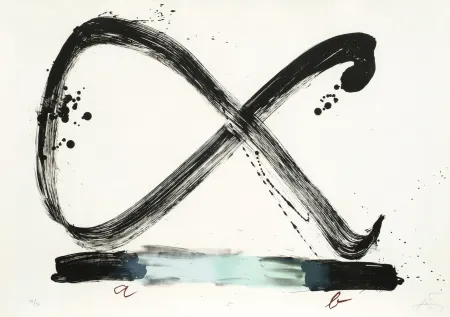 石版画 Tàpies - Suite 63 x 90 (No 5)