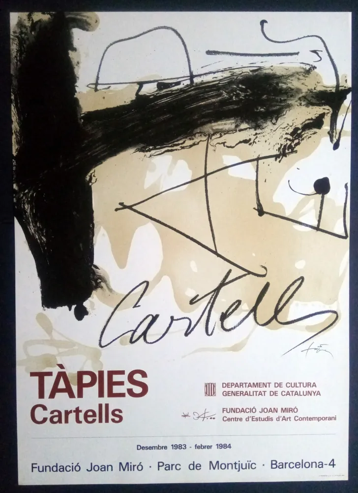 海报 Tàpies - TÀPIES CARTELLS - FUNDACIÓ MIRÓ 1983