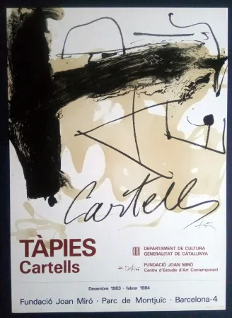 海报 Tàpies - TÀPIES CARTELLS - FUNDACIÓ MIRÓ 1983