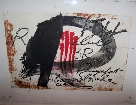 金刚砂版画 Tàpies - Tres R