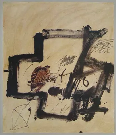 胶版印刷 Tàpies - Untitled