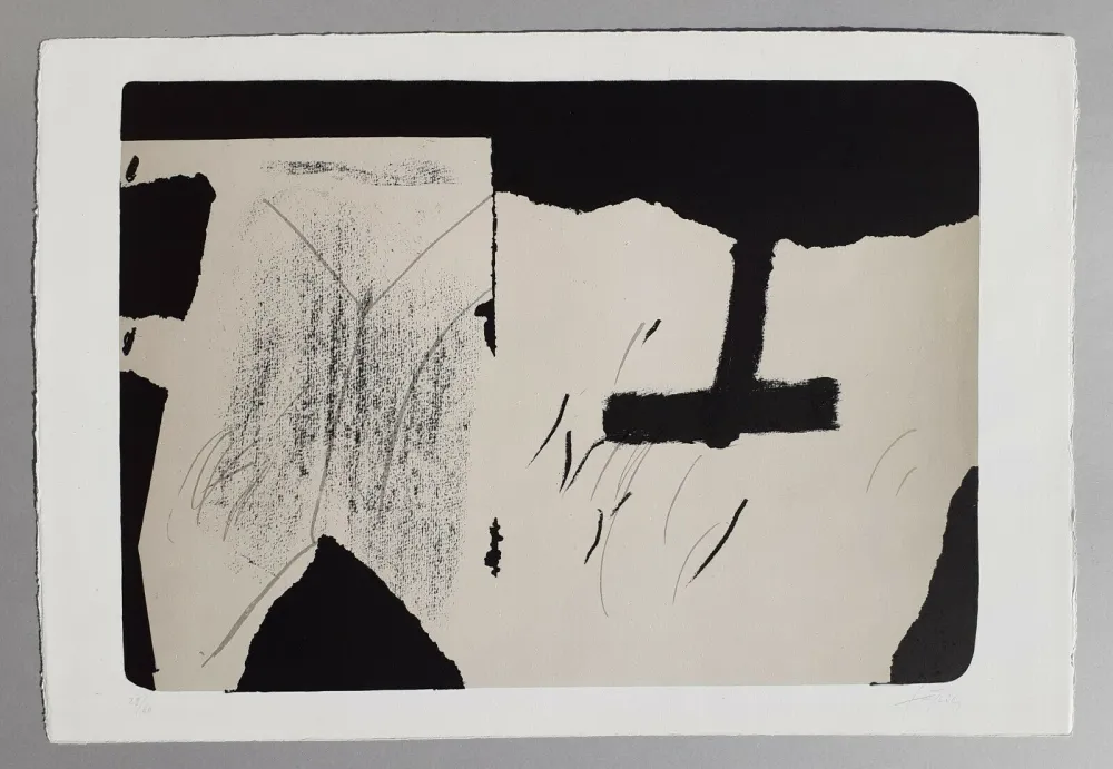 石版画 Tàpies - Untitled