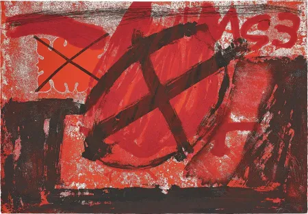 金刚砂版画 Tàpies - Untitled