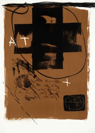 石版画 Tàpies - Untitled
