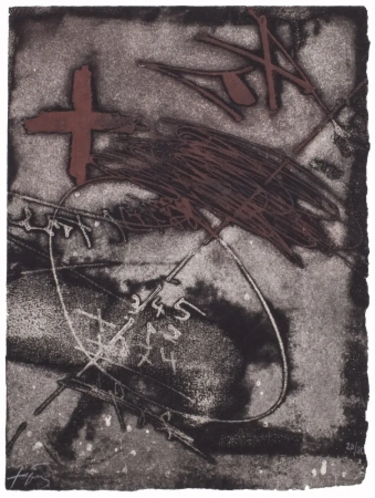 版画 Tàpies - Untitled