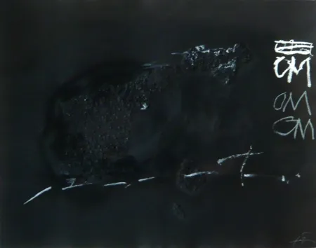 版画 Tàpies - Variation sur un thème musical